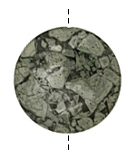 Silver Mist Jasper Puff Coin 40mm