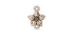 TierraCast Antique Silver (plated) Star Jasmine Link 12x16mm