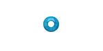 Tagua Nut Turquoise Large Hole Rondelle 3x8mm