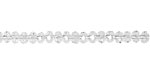 Clear Crystal Faceted Rondelle 4mm