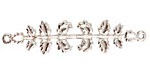 Nunn Design Sterling Silver (plated) Laurel Connector 48x11mm
