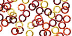 Sonoran Sun Mix Enameled Copper Round Jump Ring 5mm, 18 gauge