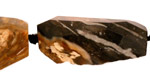 Black Petrified Wood Faceted Freeform Nugget 28-38x16-24mm