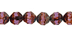 Czech Glass Amethyst Picasso Chandelier Cut 8mm
