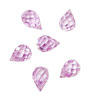 Lilac Faceted Teardrop 6x9mm