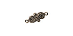 Stampt Antique Pewter (plated) Ribbon Connector 12x7mm