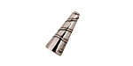 Antique Silver (plated) Small Spiral Cone 17x6mm