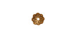 TierraCast Antique Gold (plated) Oasis Bead Cap 8mm