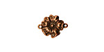 Stampt Antique Copper (plated) Buttercup Connector 14x11mm
