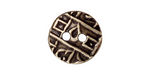 TierraCast Antique Brass (plated) Round Coin Button 18mm