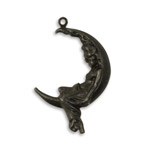 Vintaj Arte Metal Moon Maiden Pendant 20x38mm