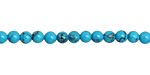 Howlite Turquoise Round 4mm