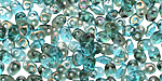 Aquamarine Twilight SuperDuo 2x5mm Seed Bead