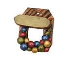 Poison Tree Polymer Clay Rainbow Confetti Toggle Clasp 25x20mm, 21mm bar