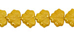 Czech Glass Olivine Maple Leaf 10x13mm