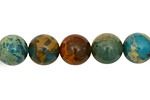 Turquoise Impression Jasper Round 10mm