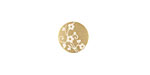 Lillypilly Gold Floral Vine Anodized Aluminum Disc 11mm, 22 gauge