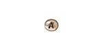 TierraCast Antique Rhodium (plated) Alphabet Bead "A" 7x6mm