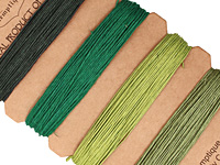 Shades of Emerald Hemp Twine 10 lb, 42 ft x 4 colors