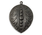 Vintaj Arte Metal Open Pea Pod Pendant 29x38mm