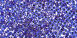 TOHO Cobalt (with Silver Lining) Triangle 11/0 Seed Bead