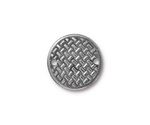 TierraCast Antique Pewter (plated) Woven Disk Link 18mm