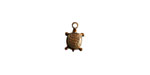 Vintaj Natural Brass Teensie Turtle Charm 7x10mm