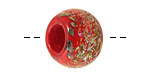 Unicorne Beads Love Spell w/ Copper Large Rondelle 20x30mm