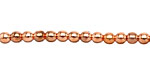 Czech Glass Copper Penny Round 4mm
