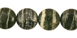 Green Zebra Jasper Puff Coin 14mm