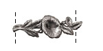 Ezel Findings Gunmetal Morning Glory Link 34x12mm