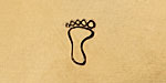 Left Foot Metal Stamp 6mm