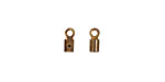 Antique Brass (plated) Foldover Crimp End 8x3mm
