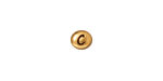 TierraCast Antique Gold (plated) Alphabet Bead "C" 7x6mm