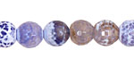 Blue Fire Agate Faceted Round 10mm