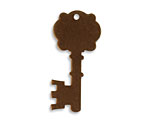 Vintaj Natural Brass Fancy Key Altered Blank 16x34mm