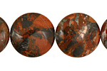 Gray Rainbow Jasper Puff Coin 20mm
