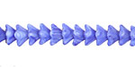 Czech Glass Periwinkle (matte) 5 Point Bellflower 6x9mm
