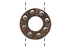 Saki White Bronze Dotted Ring Spacer 22mm