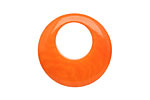 Tagua Nut Orange Gypsy Hoop 25mm