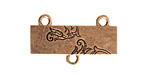 Nunn Design Antique Gold (plated) Large Thin Vine 2-1 Connector 17x30mm