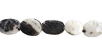 Mexican Zebra Jasper Faceted Flat Oval 10-12x8-9mm