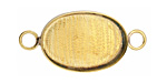 Brass Oval Bezel Link 29x20mm