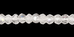 Mystic Quartz Irregular Faceted Rondelle 4mm