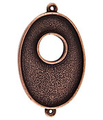 Nunn Design Antique Copper (plated) Grande Oval Bezel Toggle Link 47x28mm