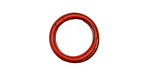 C-Koop Enameled Metal Medium Red Large Ring 16-17mm
