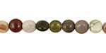Imperial Jasper Puff Coin 6-7mm
