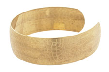 Brass Crackled Cuff 63x19mm
