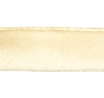Bridal Ivory Hand Dyed Velvet Ribbon 1"