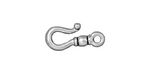 TierraCast Antique Silver (plated) Classic Hook 9x20mm